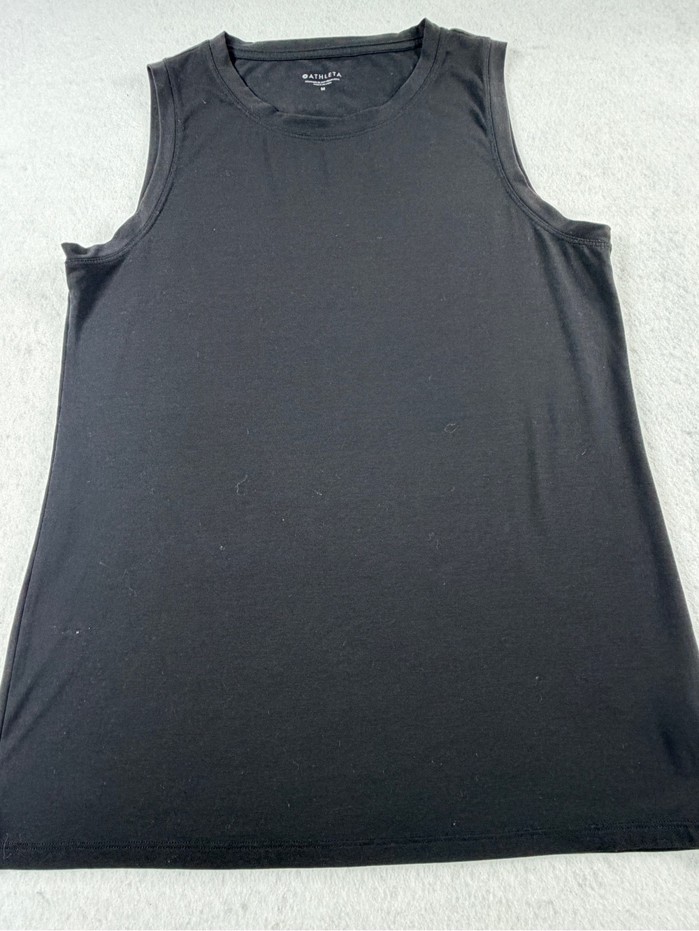Athleta Renew Muscle Tank Black Sleeveless Yoga Training Top Medium